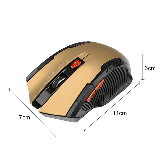2021 New Arrival Fashion Wireless 2.4GHz Mice with USB Receiver Gamer 1600DPI Mouse for Computer PC Laptop