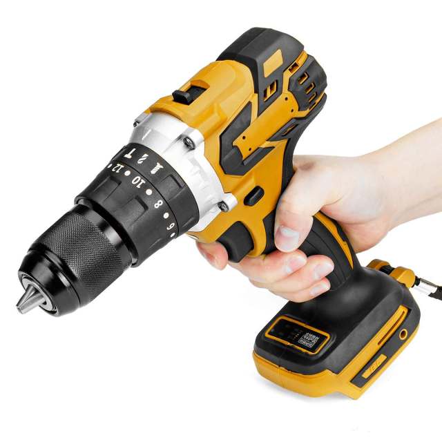 3 in 1 Brushless Electric Hammer Drill Electric Screwdriver 13mm 20+3 Torque Cordless Impact Drill for Makita Battery 18V