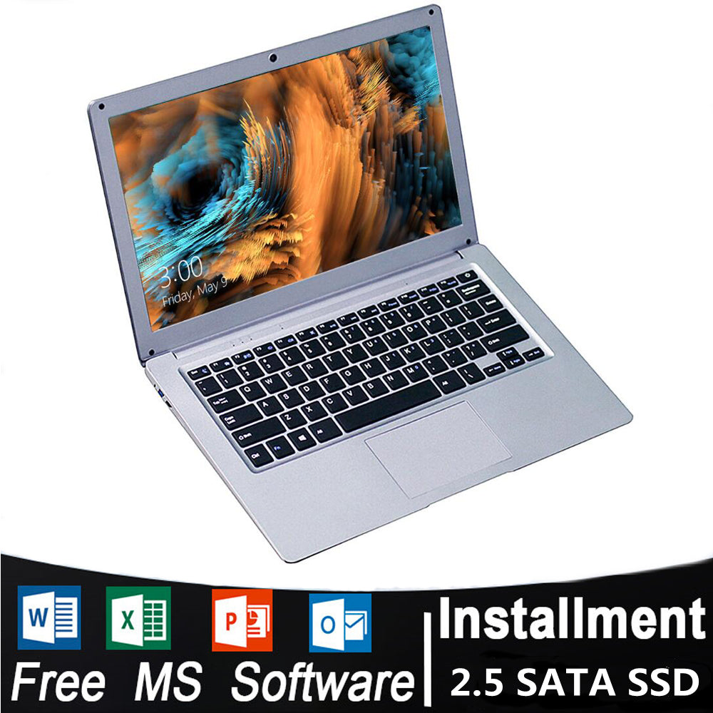 Cheap13.5 inch IPS Screen 1920X1080 Laptop Windows 10 6GB LPDDR3 128GB 256GB SATA SSD Small Portable Notebook Mini Intel Laptop