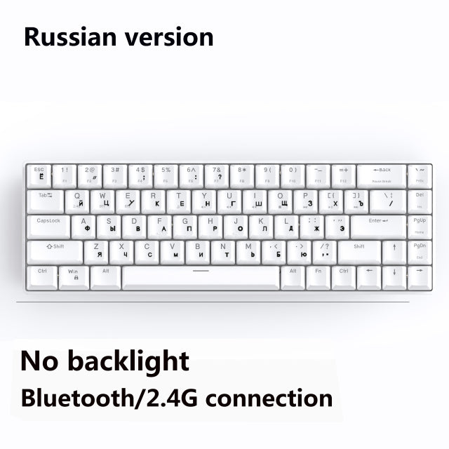 Metoo mini Portable Wireless bluetooth mechanical Keyboard Red Switch Gaming Keyboard type-c-USB For Desktop Tablet Laptop