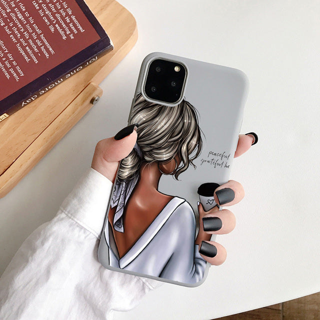 Phone Case For iPhone 11 7 8 Plus X XR XS 11Pro Max SE20 Fashion Cartoon Pattern Cases For iPhone 13 12 PRO MAX Soft TPU Cover