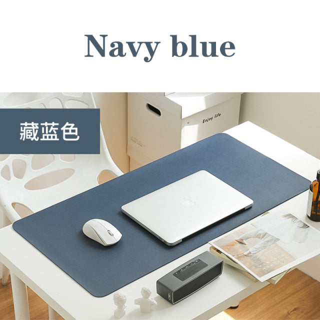 Portable Home Office Game MousePad Resting Surface Protective dining Desk Writing Mat Easy Clean PU Leather Desk Mat laptop pad
