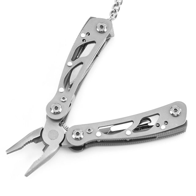 Portable Mini Multitool 420 Stainless Steel Multitool Pliers Knife Screwdriver for Outdoor Survival Camping Hunting Hiking Tools