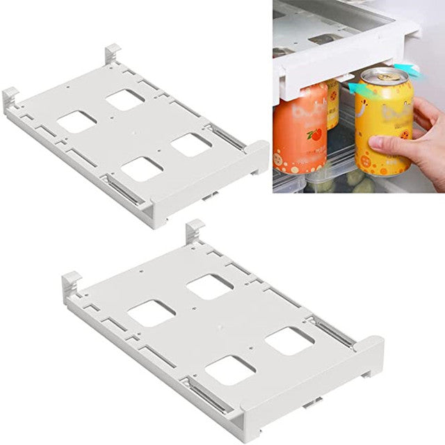Refrigerator Storage Box Organizer Can Space-saving Organizer Can Beverage Can Finishing Four Case Fridge Kitchen Storage