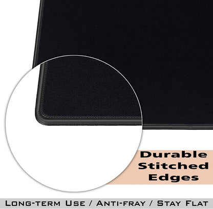 20 Pack Mouse Pad with Stitched Edges Mousepads Bulk Non-Slip Rubber Base, Waterproof Coating Mouse Pads for Computers, Laptop, Office & Home -(9.84 X 8.27 Inch) - Black