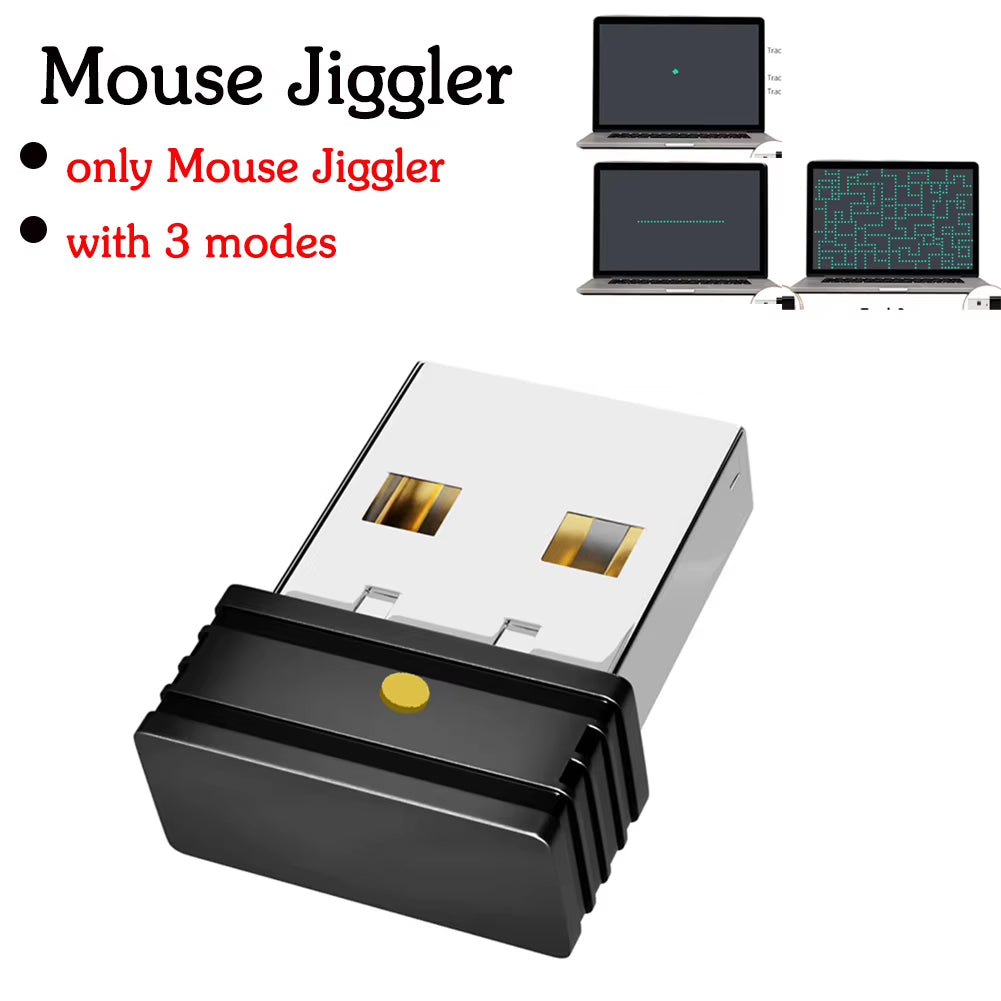 Mouse Jiggler Undetectable Mouse Mover Virtual Mouse Movement Simulator with ON/OFF Switch for Computer Awakening Lock Screen