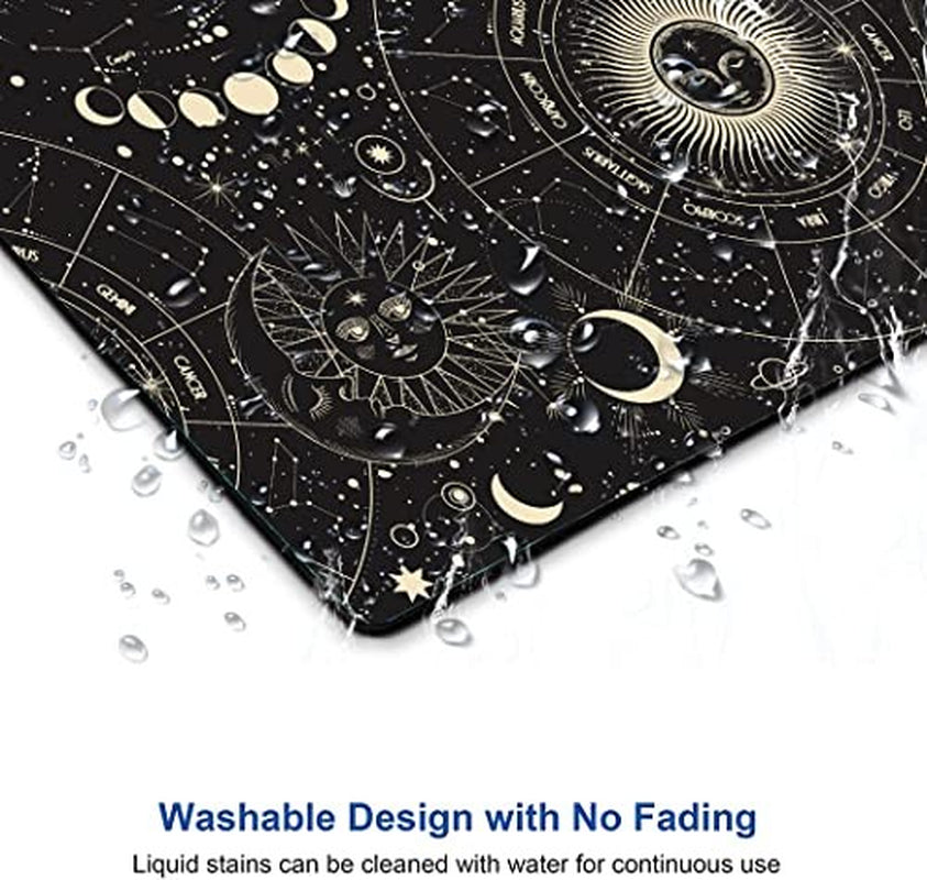Armanza Mouse Pad, Moon Sun Mouse Pad, Square Waterproof Mouse Pad Non-Slip
