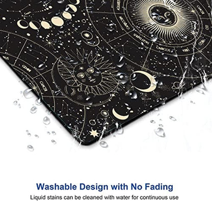 Armanza Mouse Pad, Moon Sun Mouse Pad, Square Waterproof Mouse Pad Non-Slip