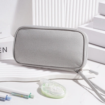 Multi - Functional Digital Accessories Organizer with Multiple - Layer Data Cable Pouch, Dust - proof Headphone Bag and Power Bank Pocket
