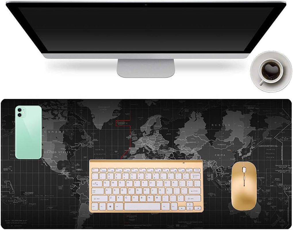 Gaming Mouse Pad Large Extended Mouse Mat with Stitched Edge Desk Mat Keyboard P