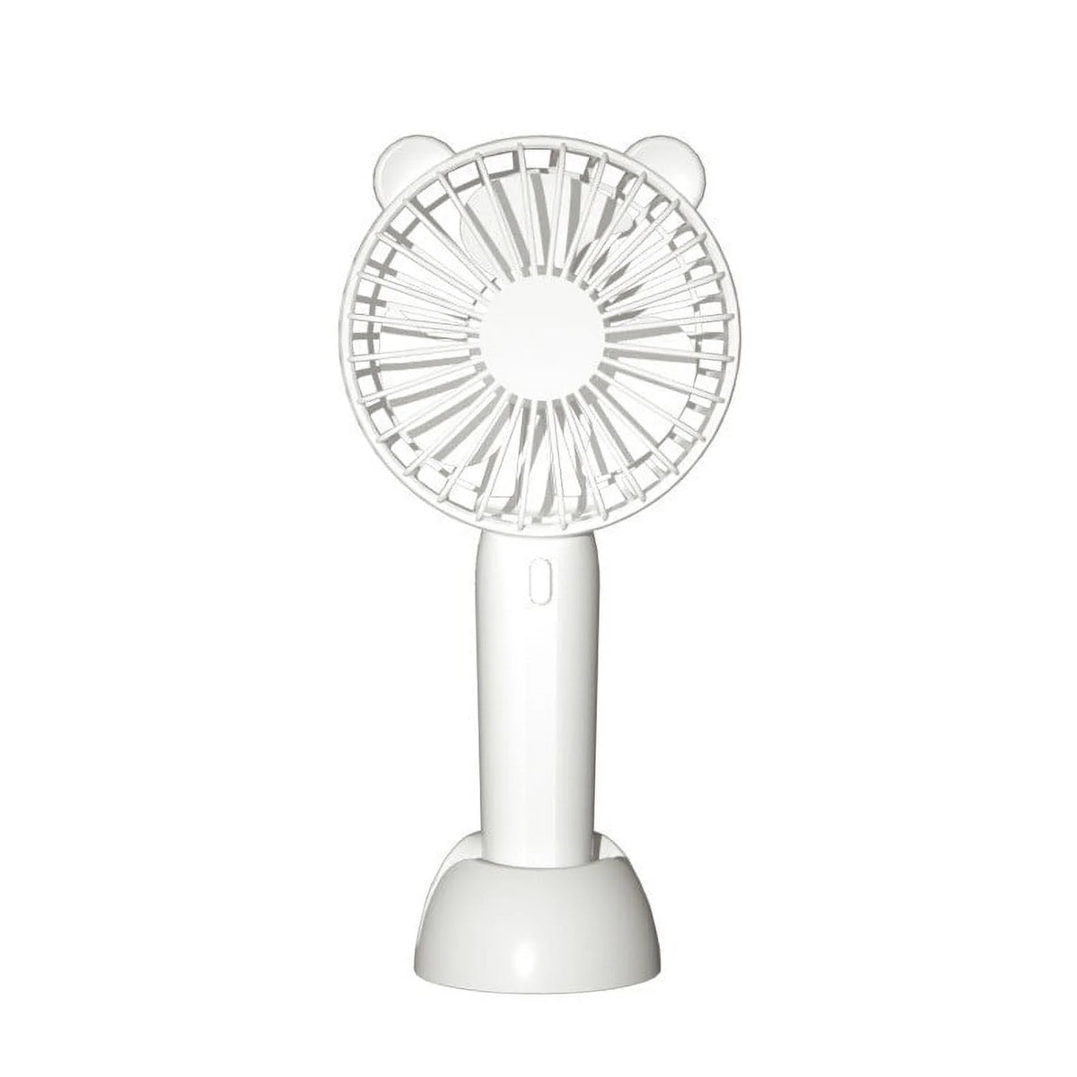 Mini Handheld Fan, USB Desk Fan Small Personal Portable Stroller Table Fan with Rechargeable Battery Operated Cooling Folding Electric Fan with 3 Speed Mode for Travel Office Outdoor - White