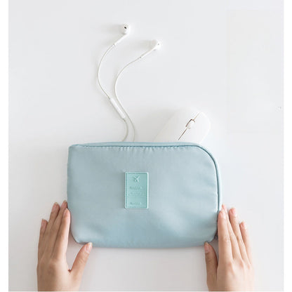 Travel Cable Organizer Pouch – Waterproof Double-Layer Storage Bag