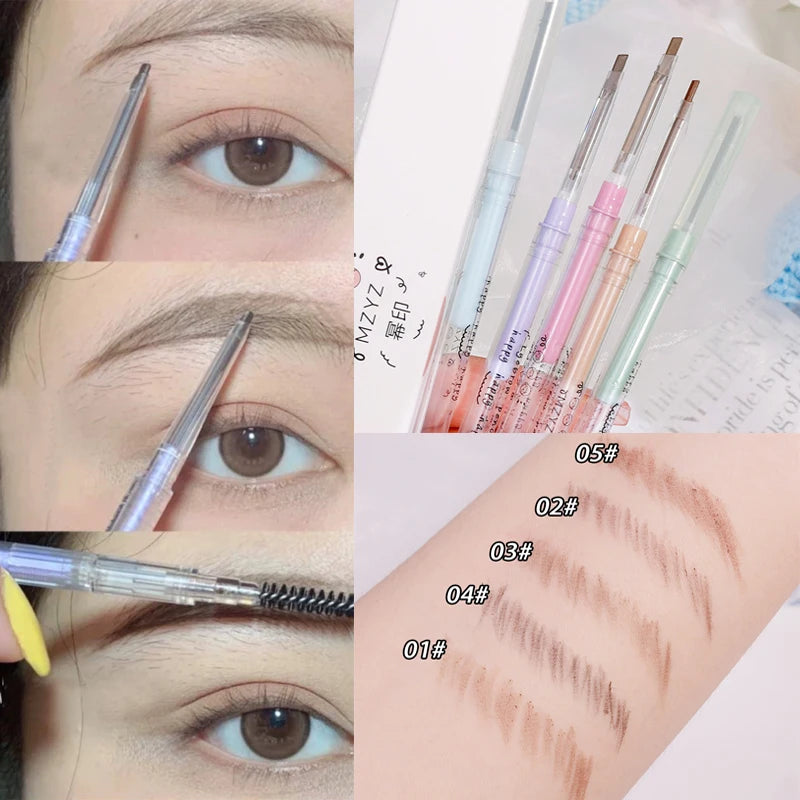 Natural 3 Colors Liquid Dyeing Eyebrow Cream Waterproof Lasting Black Brown Tint Eyebrow Mascara Pigments Women Eyebrow Makeup
