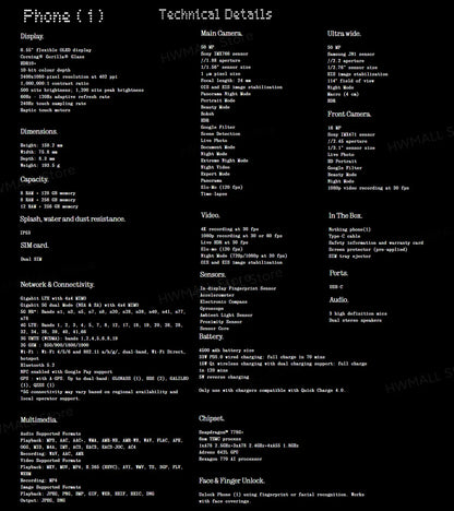 In stock Global Version Nothing 1 Qualcomm Snapdragon 778G+ 6.55" OLED 120Hz Screen 50 MP Nothing（1） 1