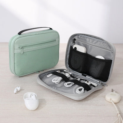 Data Cable Storage Bag – Multi-Compartment Travel Organizer Pouch