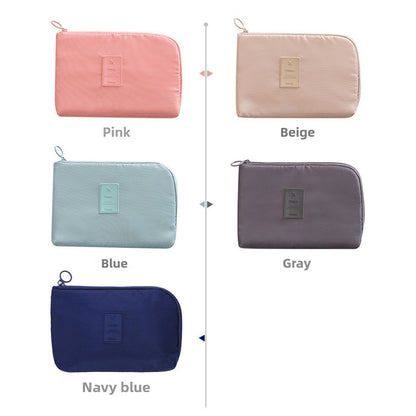 Travel Cable Organizer Pouch – Waterproof Double-Layer Storage Bag