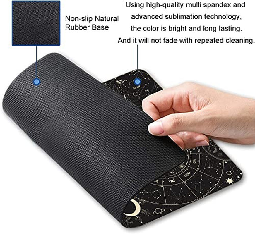 Armanza Mouse Pad, Moon Sun Mouse Pad, Square Waterproof Mouse Pad Non-Slip