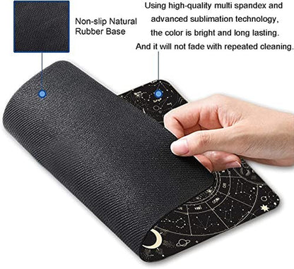 Armanza Mouse Pad, Moon Sun Mouse Pad, Square Waterproof Mouse Pad Non-Slip