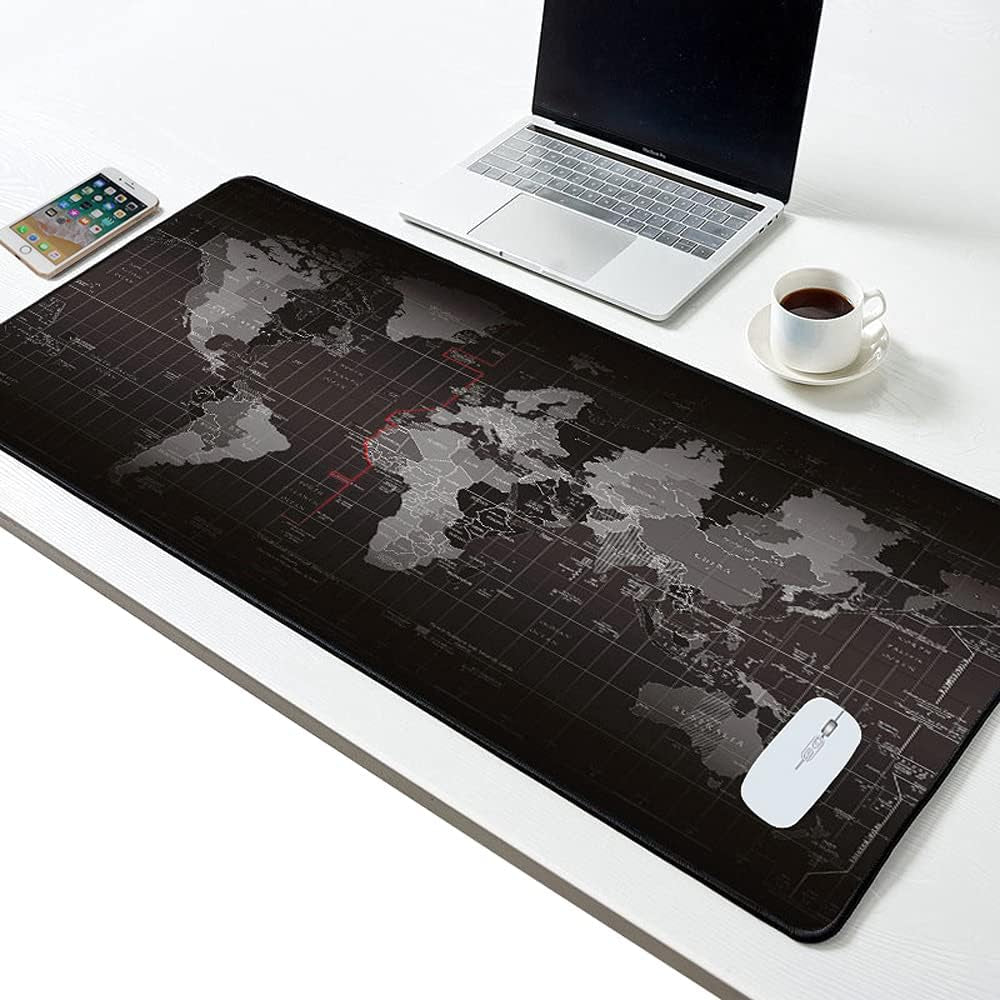 Gaming Mouse Pad Large Extended Mouse Mat with Stitched Edge Desk Mat Keyboard P