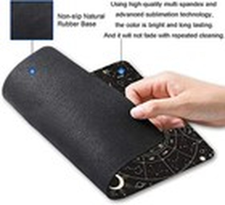 Armanza Mouse Pad, Moon Sun Mouse Pad, Square Waterproof Mouse Pad Non-Slip