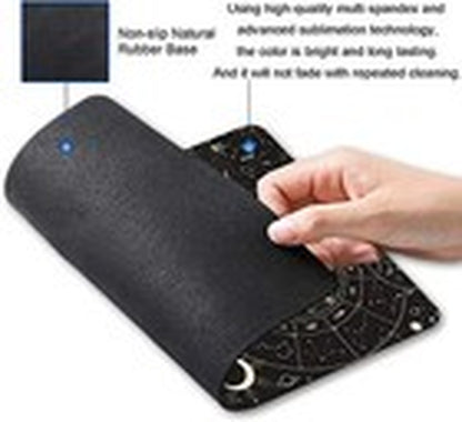 Armanza Mouse Pad, Moon Sun Mouse Pad, Square Waterproof Mouse Pad Non-Slip