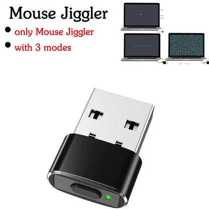 Mouse Jiggler Undetectable Mouse Mover Virtual Mouse Movement Simulator with ON/OFF Switch for Computer Awakening Lock Screen