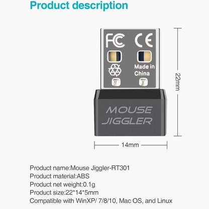 Mouse Jiggler Usb,Undetectable Mouse Mover Automatic Computer Mouse Mover Jiggler,Keeps Computer Awake,Simulate Mouse Movement