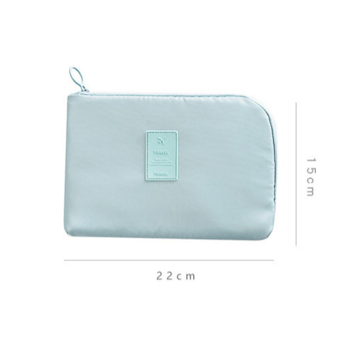 Travel Cable Organizer Pouch – Waterproof Double-Layer Storage Bag