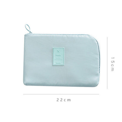 Travel Cable Organizer Pouch – Waterproof Double-Layer Storage Bag