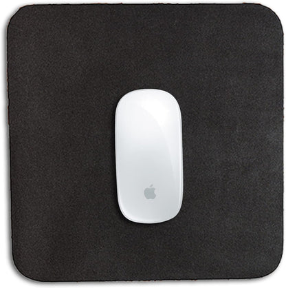 Leather Mouse Pad 9 X 9 Inch (Black) | Genuine Leather Mousepad | Black Mouse Pad | Thick Mouse Pad | Portable Mouse Pad | Mouse Pad for Desk | Leather Mouse Desk Mat