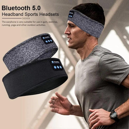 New  Bluetooth Wireless Headphones Sports Headband Soft Elastic Comfortable Headphones For Sleep Music Headset Speakers