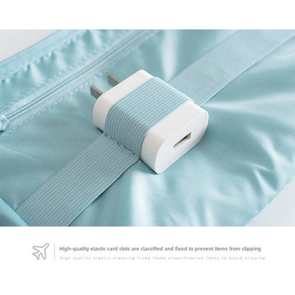 Travel Cable Organizer Pouch – Waterproof Double-Layer Storage Bag