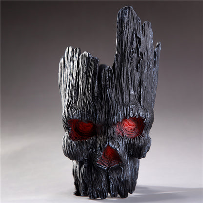 18cm 2 Versions Skull Flowerpot Ghost Groot Planters Table Art Creative Flowerpots For Flowers Groot Pan Home Decoration