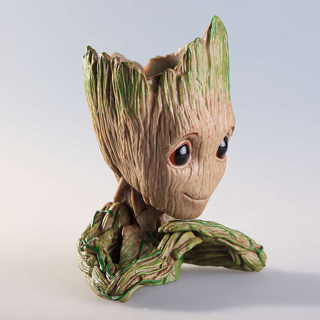 18cm 2 Versions Skull Flowerpot Ghost Groot Planters Table Art Creative Flowerpots For Flowers Groot Pan Home Decoration