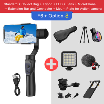3 Axis Gimbal Handheld Smartphone Stabilizer Cellphone For Action Camera Phone Video Record