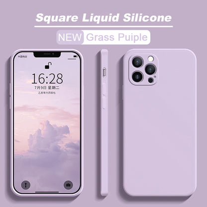 ASTUBIA Official Square Liquid Silicone Phone Case For iPhone 11 12 13 Pro Max Mini X XR XS Max 7 8 Plus SE 2020 Cover