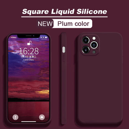 ASTUBIA Official Square Liquid Silicone Phone Case For iPhone 11 12 13 Pro Max Mini X XR XS Max 7 8 Plus SE 2020 Cover