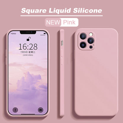 ASTUBIA Official Square Liquid Silicone Phone Case For iPhone 11 12 13 Pro Max Mini X XR XS Max 7 8 Plus SE 2020 Cover