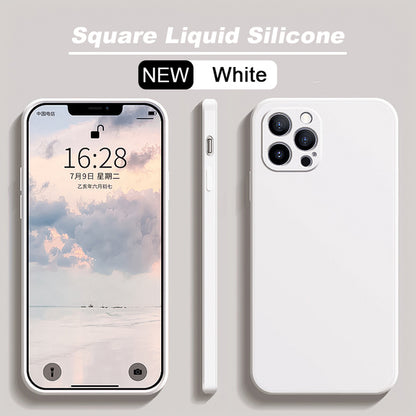 ASTUBIA Official Square Liquid Silicone Phone Case For iPhone 11 12 13 Pro Max Mini X XR XS Max 7 8 Plus SE 2020 Cover