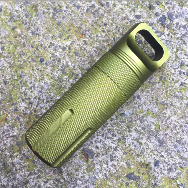 Capsule EDC Waterproof Hike Box Survive Outdoor Dry Bottle Seal Trunk Container Case Holder Storage Camp Medicine Match Pill