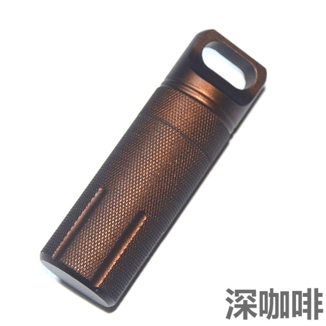 Capsule EDC Waterproof Hike Box Survive Outdoor Dry Bottle Seal Trunk Container Case Holder Storage Camp Medicine Match Pill