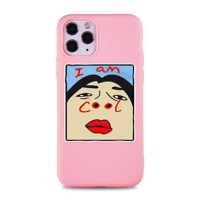 Cool Phone Case for IPhone 6s 7 8 11 12 Plus Pro Mini X XS MAX XR SE Funny Cartoon Cases Soft Silicone Fitted Accessorie Covers