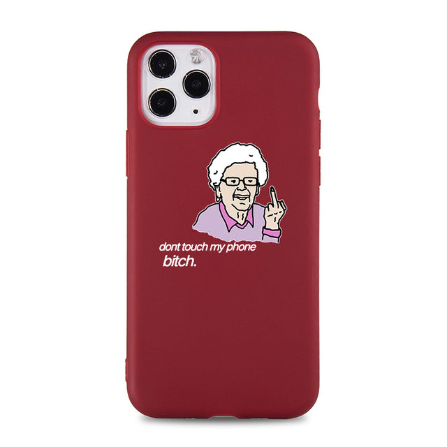 Cool Phone Case for IPhone 6s 7 8 11 12 Plus Pro Mini X XS MAX XR SE Funny Cartoon Cases Soft Silicone Fitted Accessorie Covers