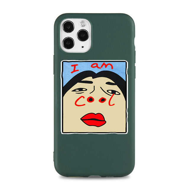Cool Phone Case for IPhone 6s 7 8 11 12 Plus Pro Mini X XS MAX XR SE Funny Cartoon Cases Soft Silicone Fitted Accessorie Covers