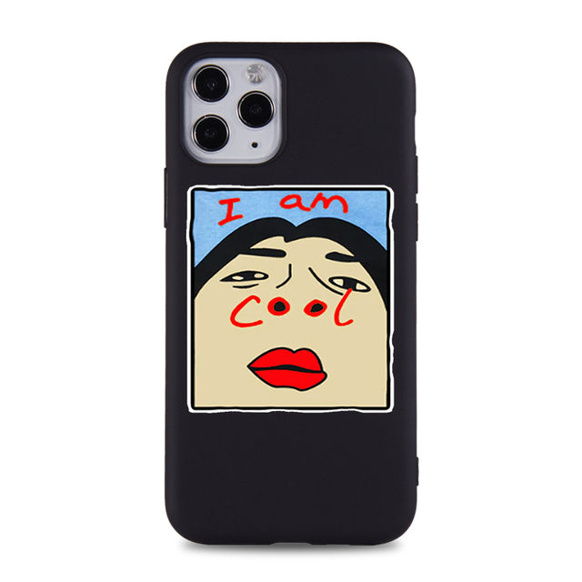 Cool Phone Case for IPhone 6s 7 8 11 12 Plus Pro Mini X XS MAX XR SE Funny Cartoon Cases Soft Silicone Fitted Accessorie Covers