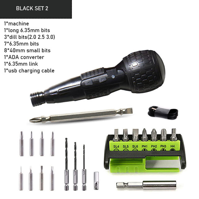 Cordless Electric Screwdriver Mini Drill Power Tools 3.6v 1800mah Lithium Battery Super Torque Rechargeable Manual LED Light