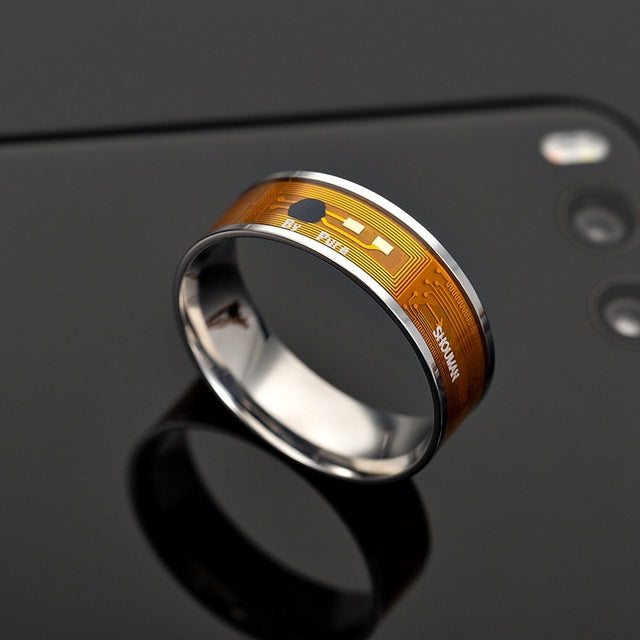 Fashion Men's Ring Magic Wear NFC Smart Ring Finger Digital Ring for Android phones with functional couple stainless steel ring