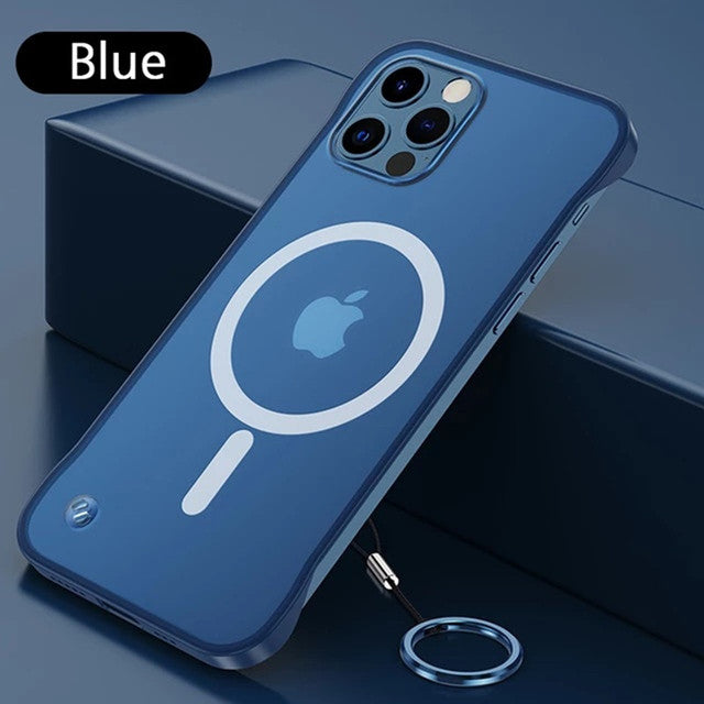 For Apple iPhone 12 11 Pro Max Magnetic Mobile Phone Case For iPhone X XS Max XR No Bumper Cover Anti Fingerprint Matte Case