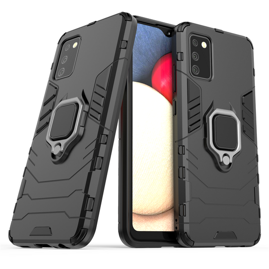 For Samsung Galaxy A02s Case Cover for Samsung A02s Phone Case Finger Ring Shell Armor Protective Case For Samsung Galaxy A02s