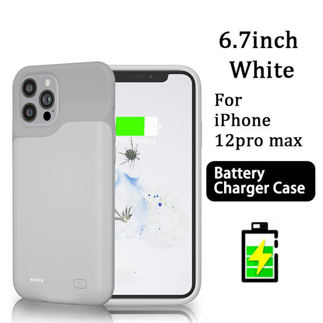 For iphone 13 Pro Max Battery Case For iphone 12 11 Pro Max Smart Power Bank Charger Cover for iPhone XS Max XR 7 8 Plus SE2 SE3